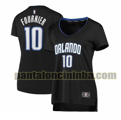 Maglia Donna basket Evan Fournier 10 Orlando Magic Nero icon edition