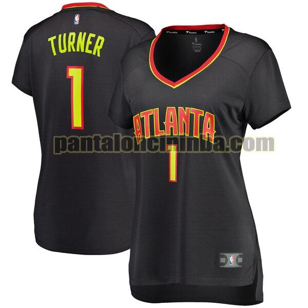 Maglia Donna basket Evan Turner 1 Atlanta Hawks Nero icon edition