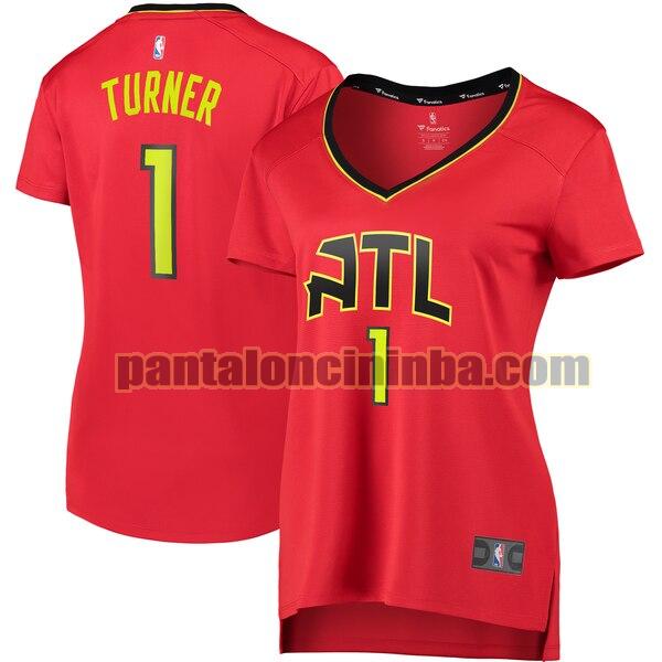 Maglia Donna basket Evan Turner 1 Atlanta Hawks Rosso statement edition