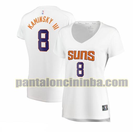 Maglia Donna basket Frank Kaminsky III 8 Phoenix Suns Bianco association edition