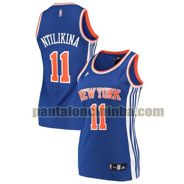 Maglia Donna basket Frank Ntilikina 11 New York Knicks Blu Replica