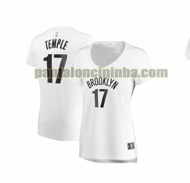 Maglia Donna basket Garrett Temple 17 Brooklyn Nets Bianco association edition