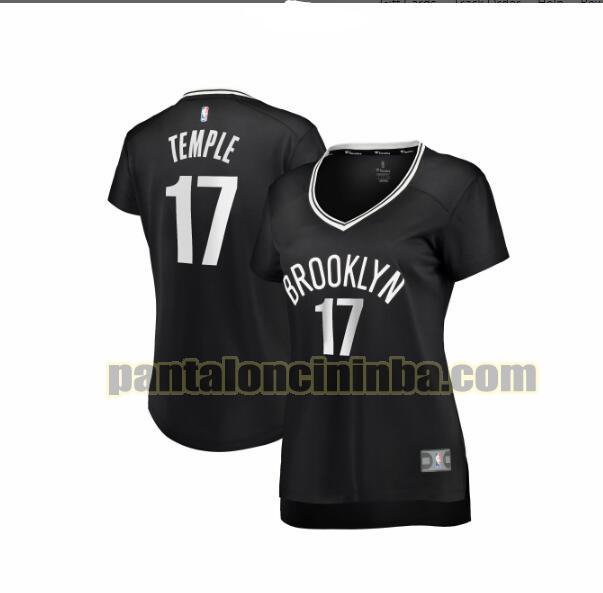 Maglia Donna basket Garrett Temple 17 Brooklyn Nets Nero icon edition