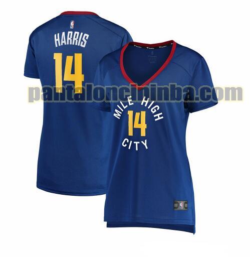 Maglia Donna basket Gary Harris 14 Denver Nuggets Blu statement edition