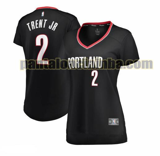 Maglia Donna basket Gary Trent Jr. 2 Portland Trail Blazers Nero icon edition