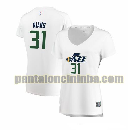 Maglia Donna basket Georges Niang 31 Utah Jazz Bianco association edition