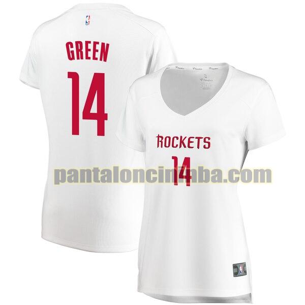 Maglia Donna basket Gerald Green 14 Houston Rockets Bianco association edition