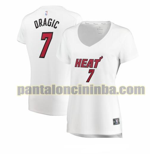Maglia Donna basket Goran Dragic 7 Miami Heat Bianco association edition