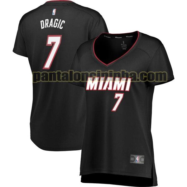 Maglia Donna basket Goran Dragic 7 Miami Heat Nero icon edition