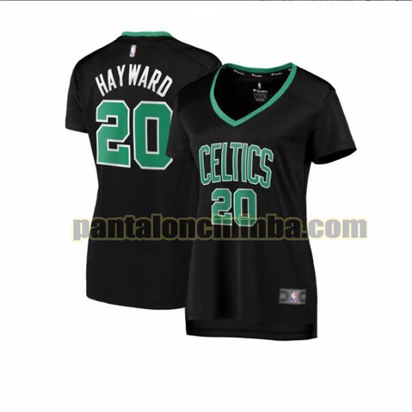 Maglia Donna basket Gordon Hayward 20 Boston Celtics Nero statement edition