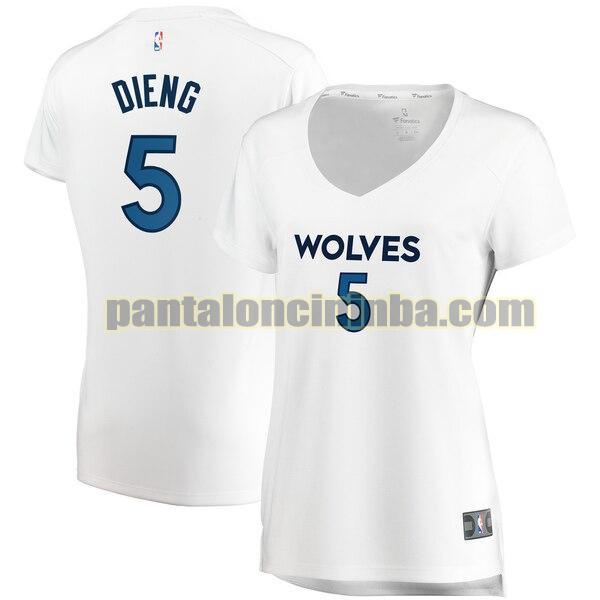 Maglia Donna basket Gorgui Dieng 5 Minnesota Timberwolves Bianco association edition