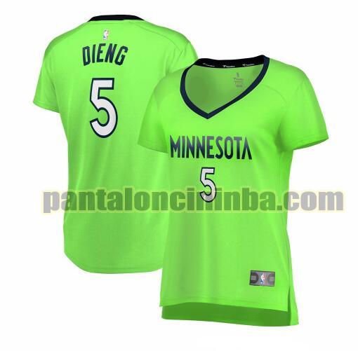 Maglia Donna basket Gorgui Dieng 5 Minnesota Timberwolves Verde statement edition