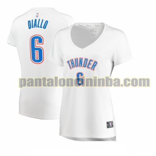 Maglia Donna basket Hamidou Diallo 6 Oklahoma City Thunder Bianco association edition