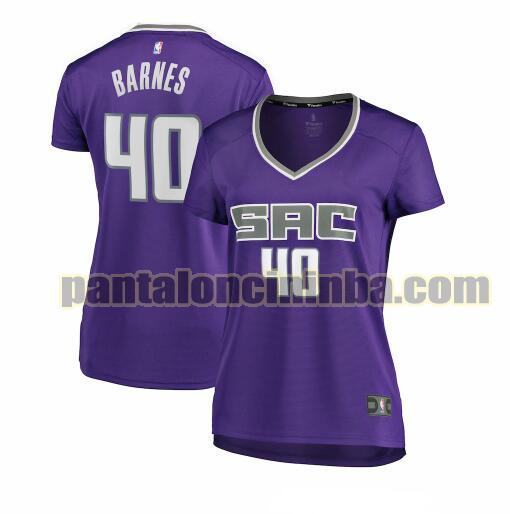 Maglia Donna basket Harrison Barnes 40 Sacramento Kings Porpora icon edition