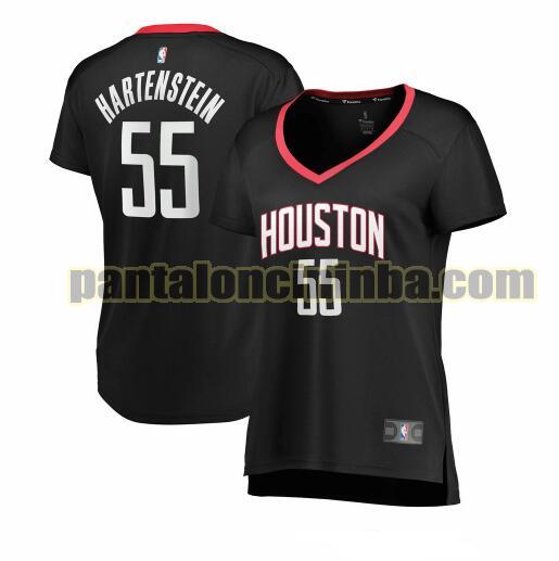 Maglia Donna basket Isaiah Hartenstein 55 Houston Rockets Nero statement edition