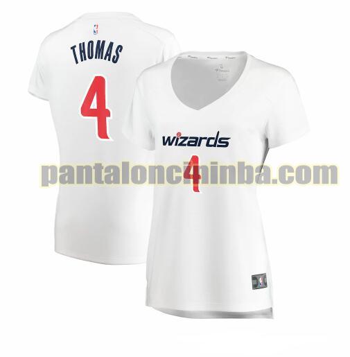 Maglia Donna basket Isaiah Thomas 4 Washington Wizards Bianco association edition