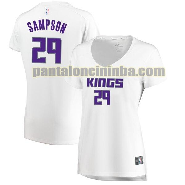 Maglia Donna basket JaKarr Sampson 29 Sacramento Kings Bianco association edition