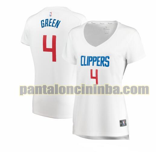 Maglia Donna basket JaMychal Green 4 Los Angeles Clippers Bianco association edition