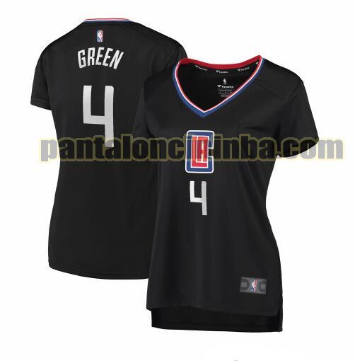 Maglia Donna basket JaMychal Green 4 Los Angeles Clippers Nero statement edition