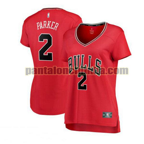 Maglia Donna basket Jabari Parker 2 Chicago Bulls Rosso icon edition