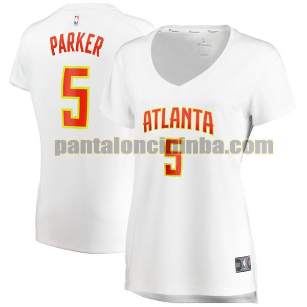 Maglia Donna basket Jabari Parker 5 Atlanta Hawks Bianco association edition