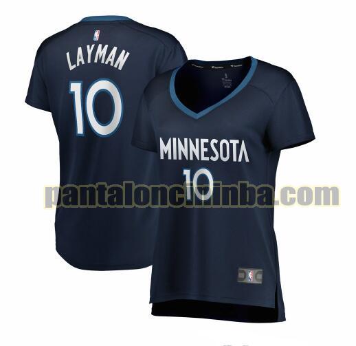 Maglia Donna basket Jake Layman 10 Minnesota Timberwolves Armada icon edition