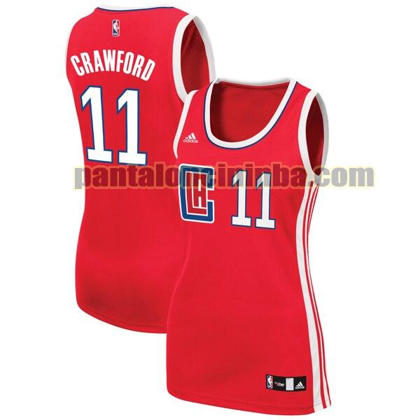 Maglia Donna basket Jamal Crawford 4 Los Angeles Clippers Rosso Replica