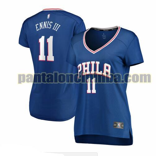 Maglia Donna basket James Ennis 11 Philadelphia 76ers Blu icon edition