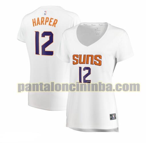 Maglia Donna basket Jared Harper 12 Phoenix Suns Bianco association edition