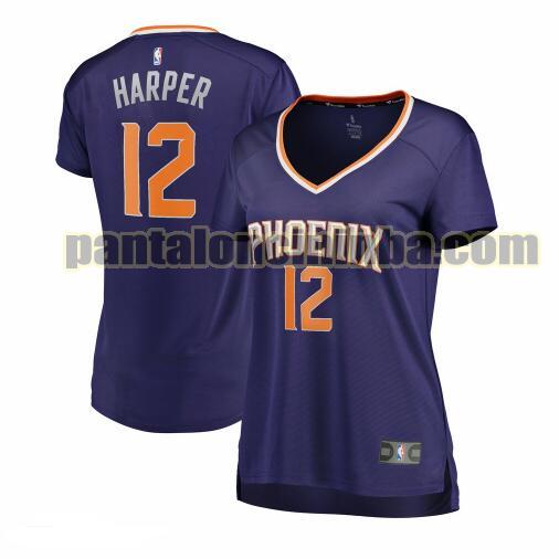 Maglia Donna basket Jared Harper 12 Phoenix Suns Porpora icon edition