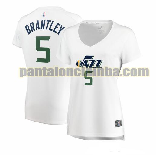 Maglia Donna basket Jarrell Brantley 5 Utah Jazz Bianco association edition