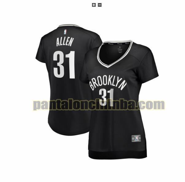 Maglia Donna basket Jarrett Allen 31 Brooklyn Nets Nero icon edition