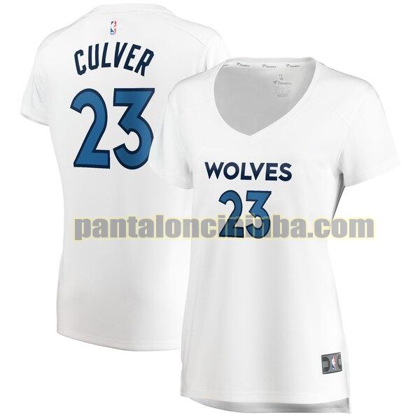 Maglia Donna basket Jarrett Culver 23 Minnesota Timberwolves Bianco association edition