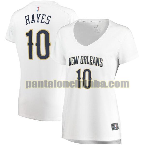 Maglia Donna basket Jaxson Hayes 10 New Orleans Pelicans Bianco association edition