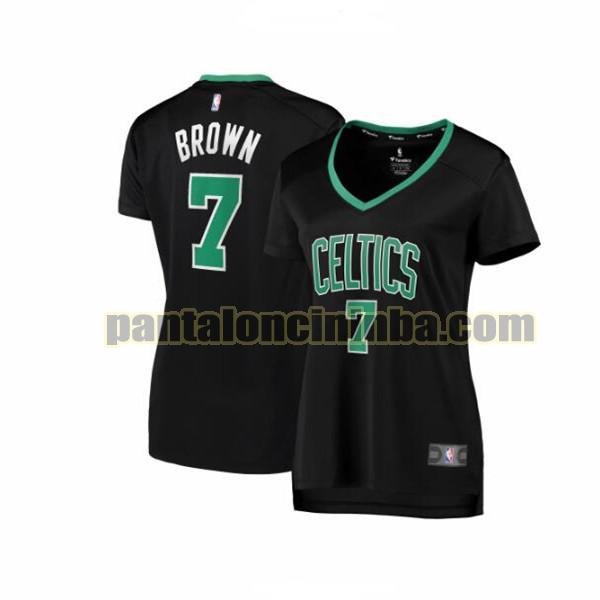 Maglia Donna basket Jaylen Brown 7 Boston Celtics Nero statement edition