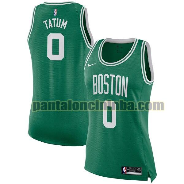 Maglia Donna basket Jayson Tatum 0 Boston Celtics Verde Nike icon edition