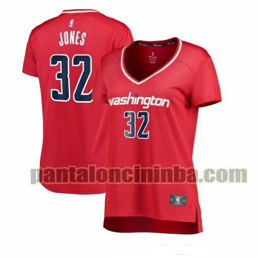 Maglia Donna basket Jemerrio Jones 32 Washington Wizards Rosso icon edition