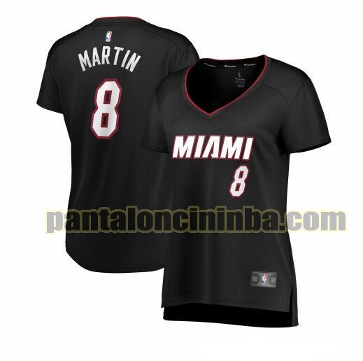 Maglia Donna basket Jeremiah Martin 8 Miami Heat Nero icon edition