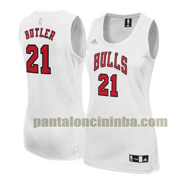 Maglia Donna basket Jimmy Butler 21 Chicago Bulls Bianco Replica