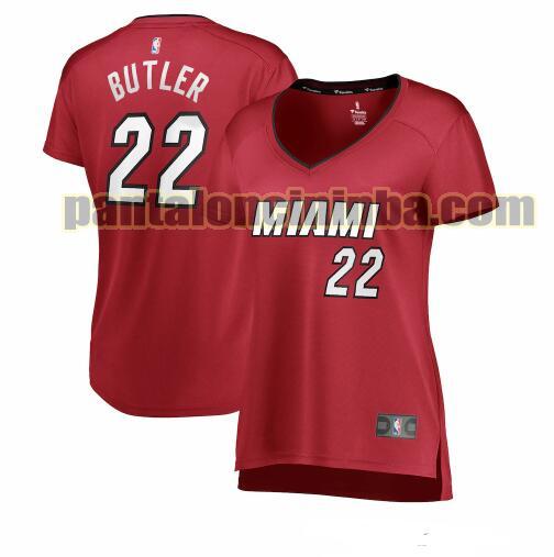 Maglia Donna basket Jimmy Butler 22 Miami Heat Rosso statement edition