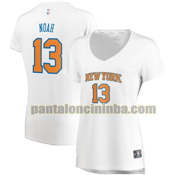 Maglia Donna basket Joakim Noah 13 New York Knicks Bianco association edition