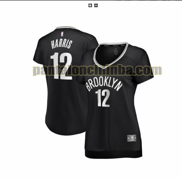 Maglia Donna basket Joe Harris 12 Brooklyn Nets Nero icon edition