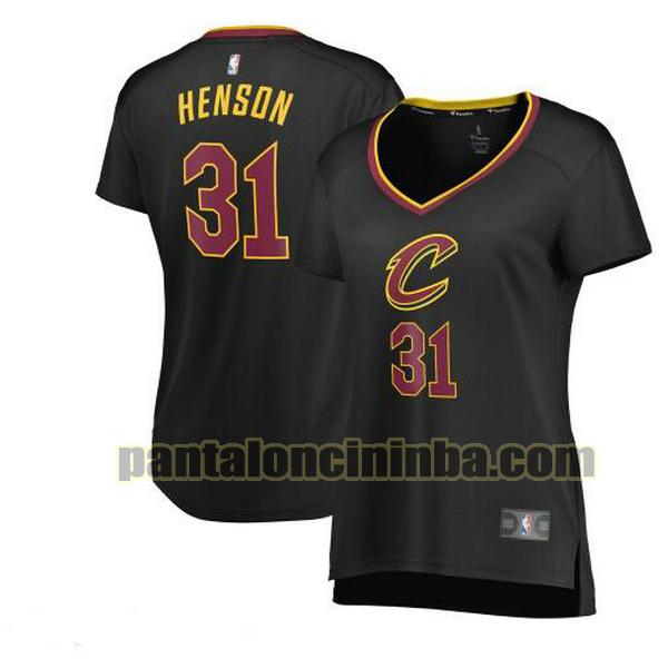 Maglia Donna basket John Henson 31 Cleveland Cavaliers Nero statement edition