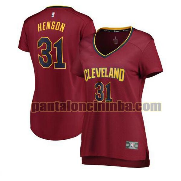 Maglia Donna basket John Henson 31 Cleveland Cavaliers Rosso icon edition