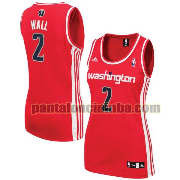 Maglia Donna basket John Wall 2 Washington Wizards Rosso Replica