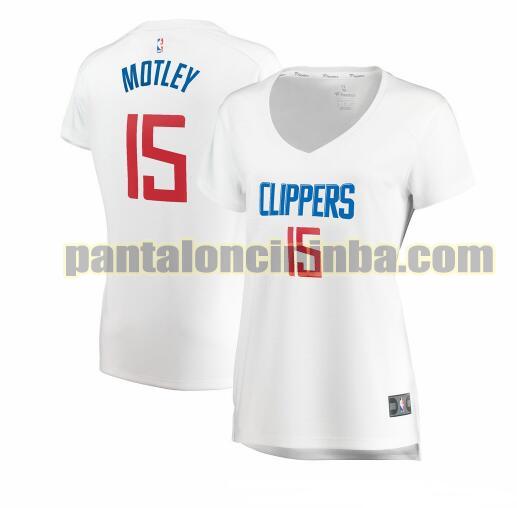 Maglia Donna basket Johnathan Motley 15 Los Angeles Clippers Bianco association edition