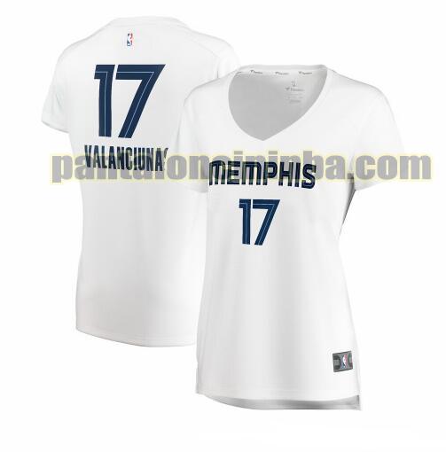 Maglia Donna basket Jonas Valanciunas 17 Memphis Grizzlies Bianco association edition