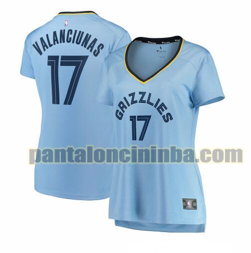 Maglia Donna basket Jonas Valanciunas 17 Memphis Grizzlies Blu statement edition