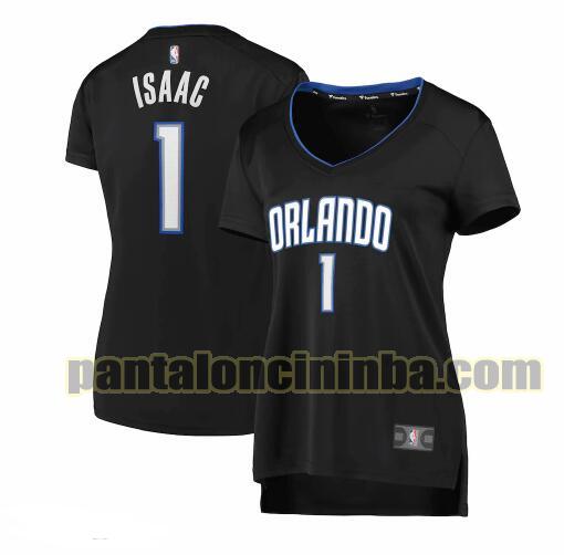 Maglia Donna basket Jonathan Isaac 1 Orlando Magic Nero icon edition