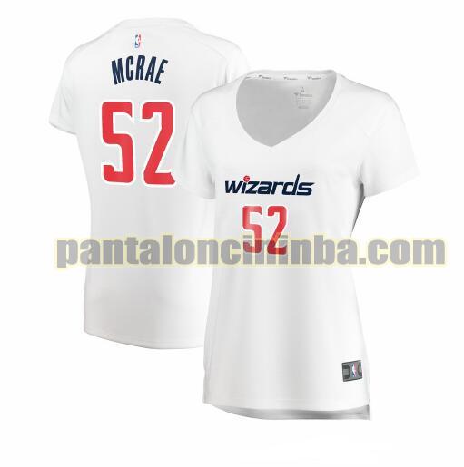 Maglia Donna basket Jordan McRae 52 Washington Wizards Bianco association edition